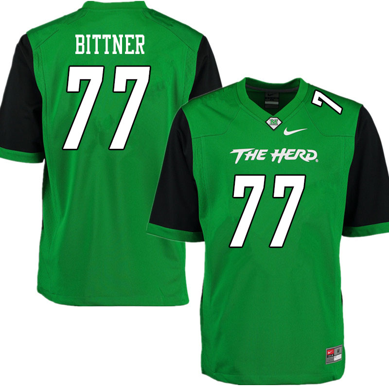 Men #77 Tristen Bittner Marshall Thundering Herd College Football Jerseys Sale-Gren
